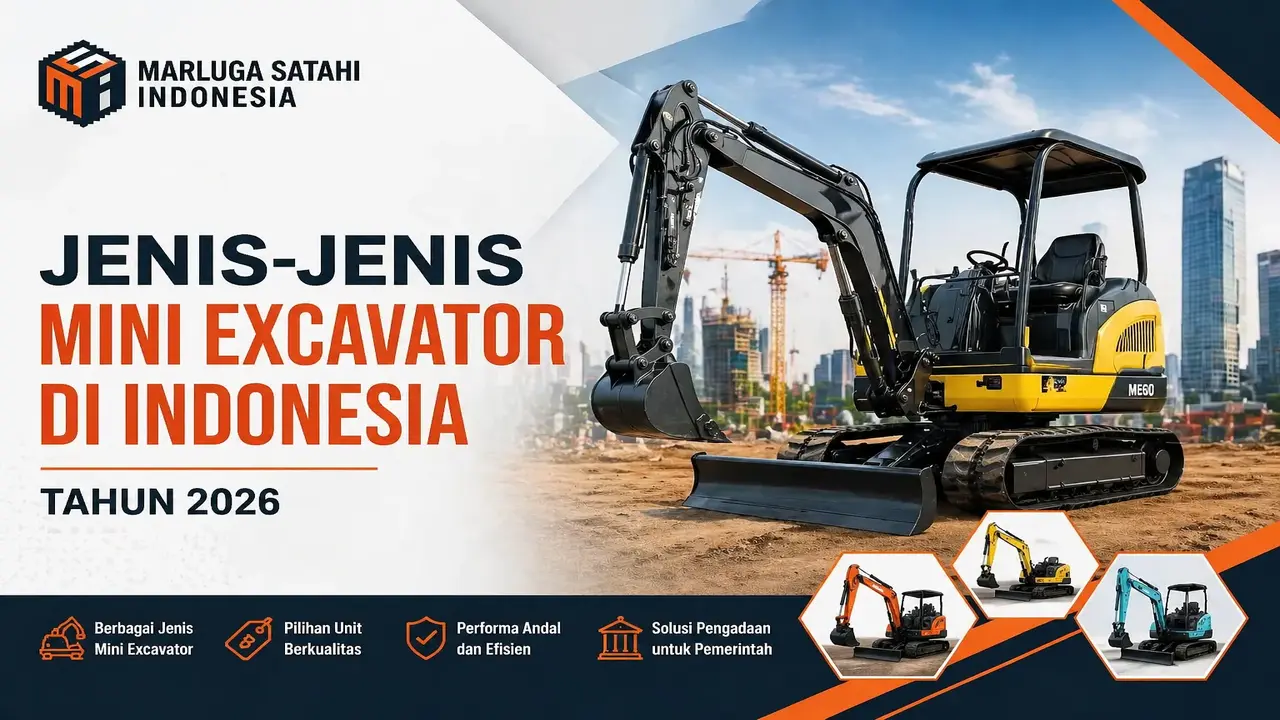 jenis jenis mini excavator di indonesia penyedia PT Marluga Satahi Indonesia
