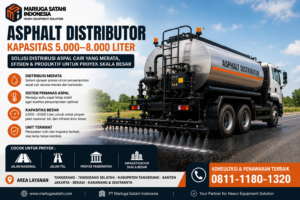 sewa asphalt distributor proyek jalan tol. PT. marluga satahi indonesia