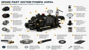 spare part Sistem Pompa Aspal penyedia PT marluga satahi indonesia