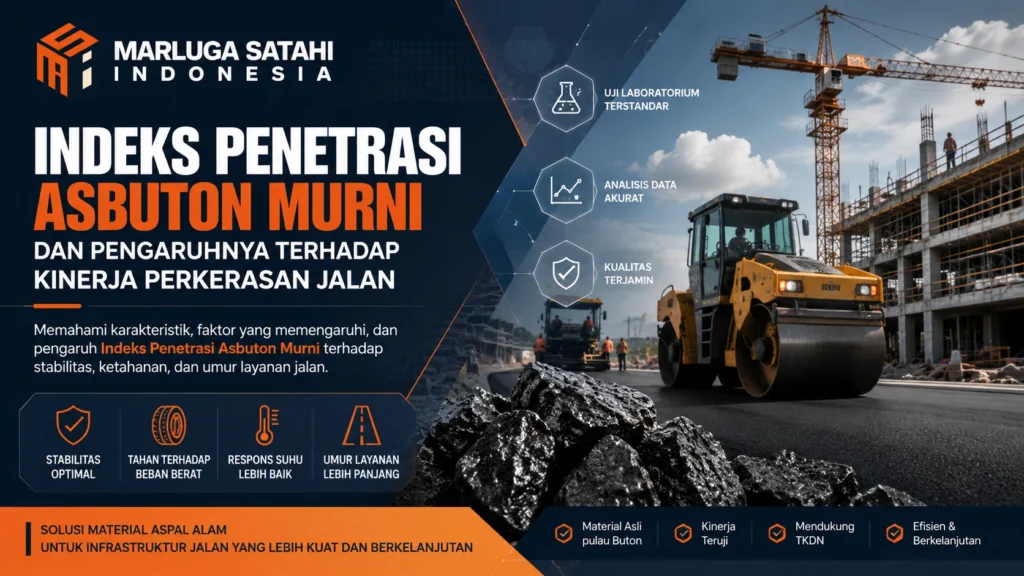 Indeks Penetrasi Asbuton Murni dan pengaruhnya terhadap kinerja perkerasan jalan menggunakan aspal alam Pulau Buton