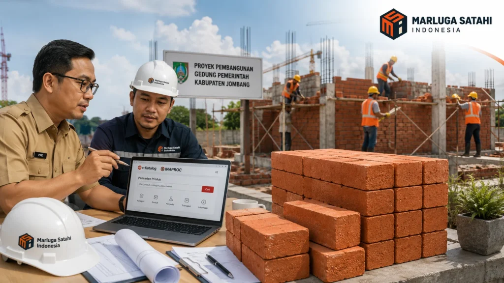 Pengadaan Inaproc Kabupaten Jombang untuk bata merah pada proyek konstruksi pemerintah melalui E-Katalog
