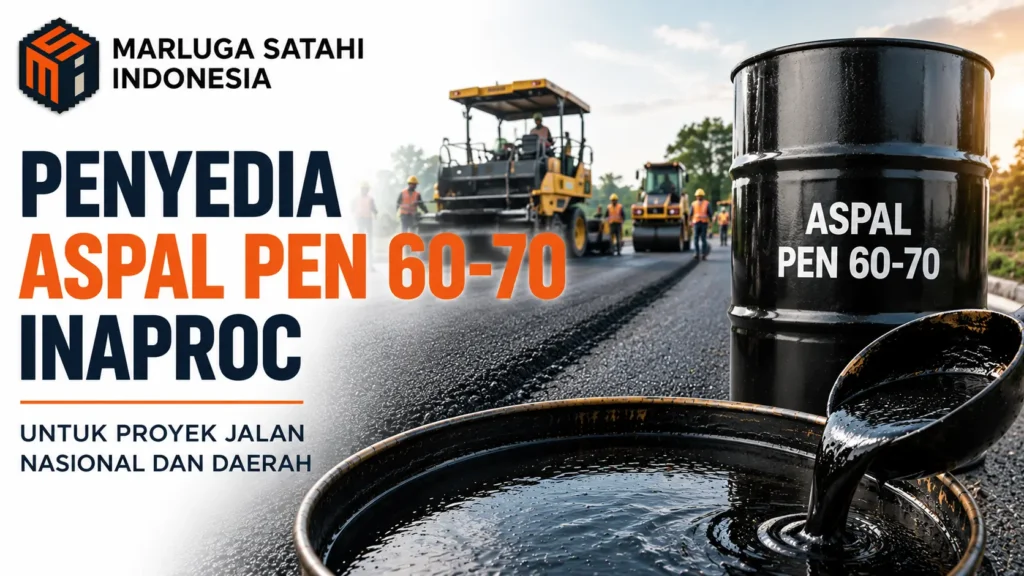Penyedia Aspal Pen 60-70 Inaproc untuk proyek jalan nasional dan daerah dengan produk berkualitas sesuai kebutuhan pengadaan pemerintah.