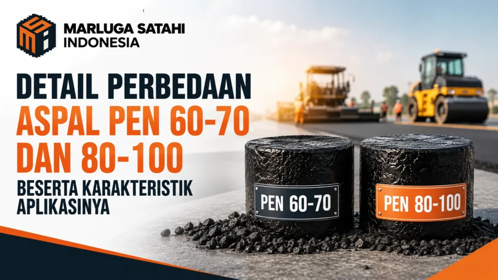 Perbedaan aspal pen 60-70 dan 80-100 beserta karakteristik aplikasinya untuk konstruksi jalan
