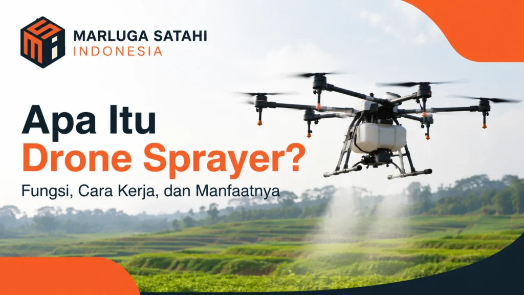 Ilustrasi Gambar Apa itu drone sprayer, fungsi, cara kerja, dan manfaatnya untuk pertanian modern
