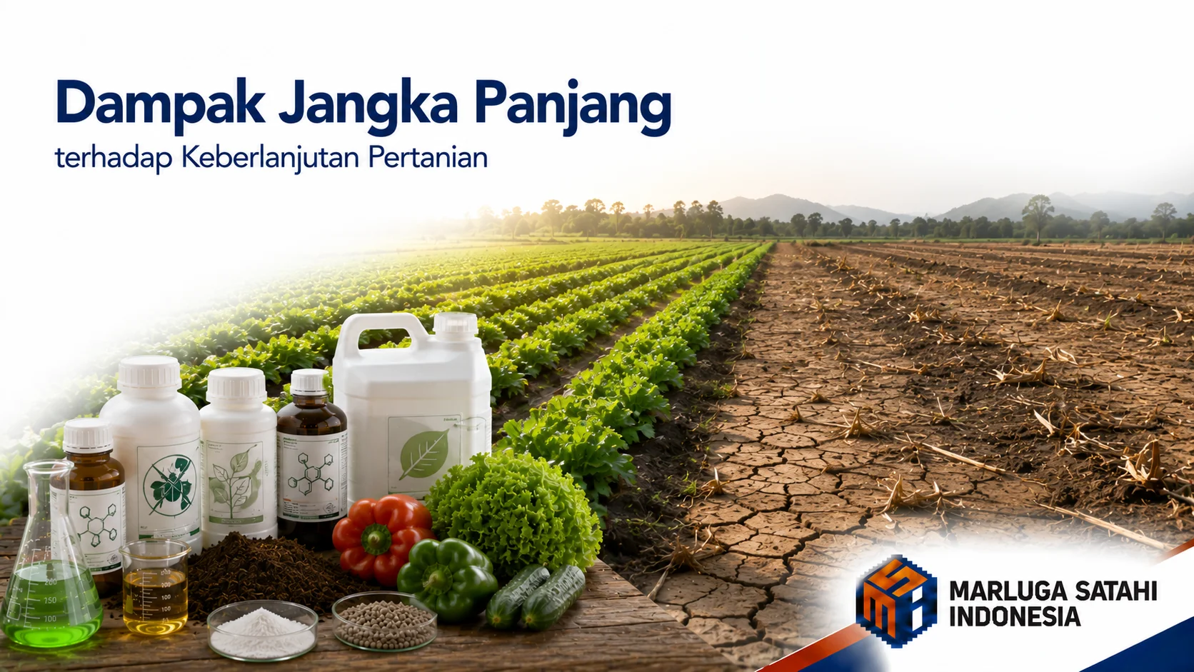 Tabel risiko jangka panjang akibat ketergantungan input kimia berlebih terhadap produktivitas dan keberlanjutan ekonomi pertanian.