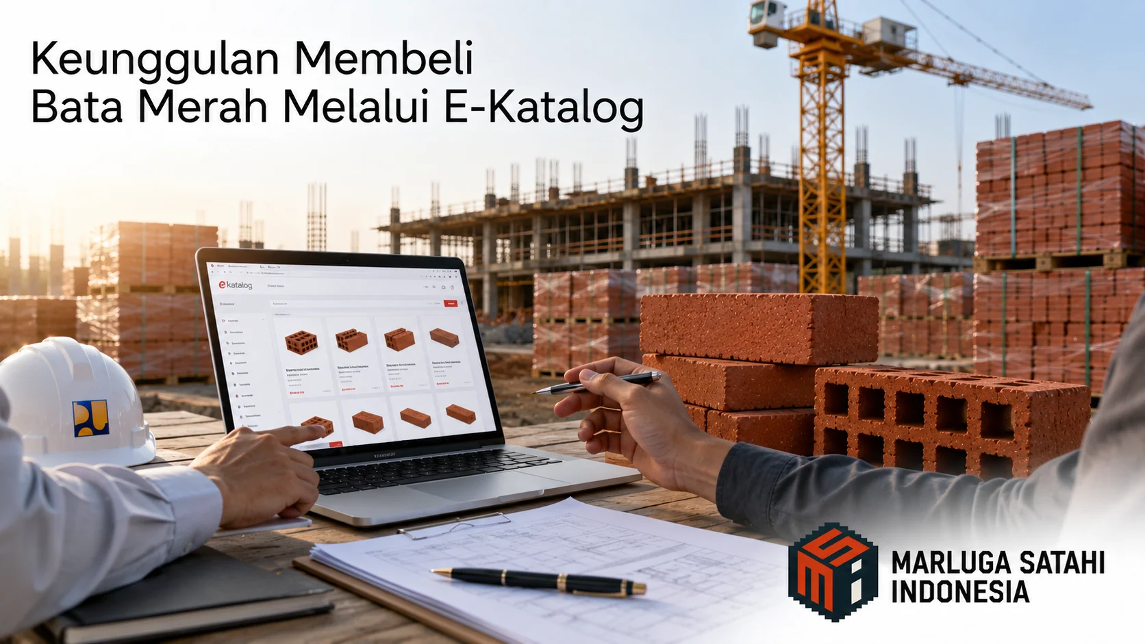 E-Katalog Bata Merah untuk pengadaan proyek konstruksi pemerintah.