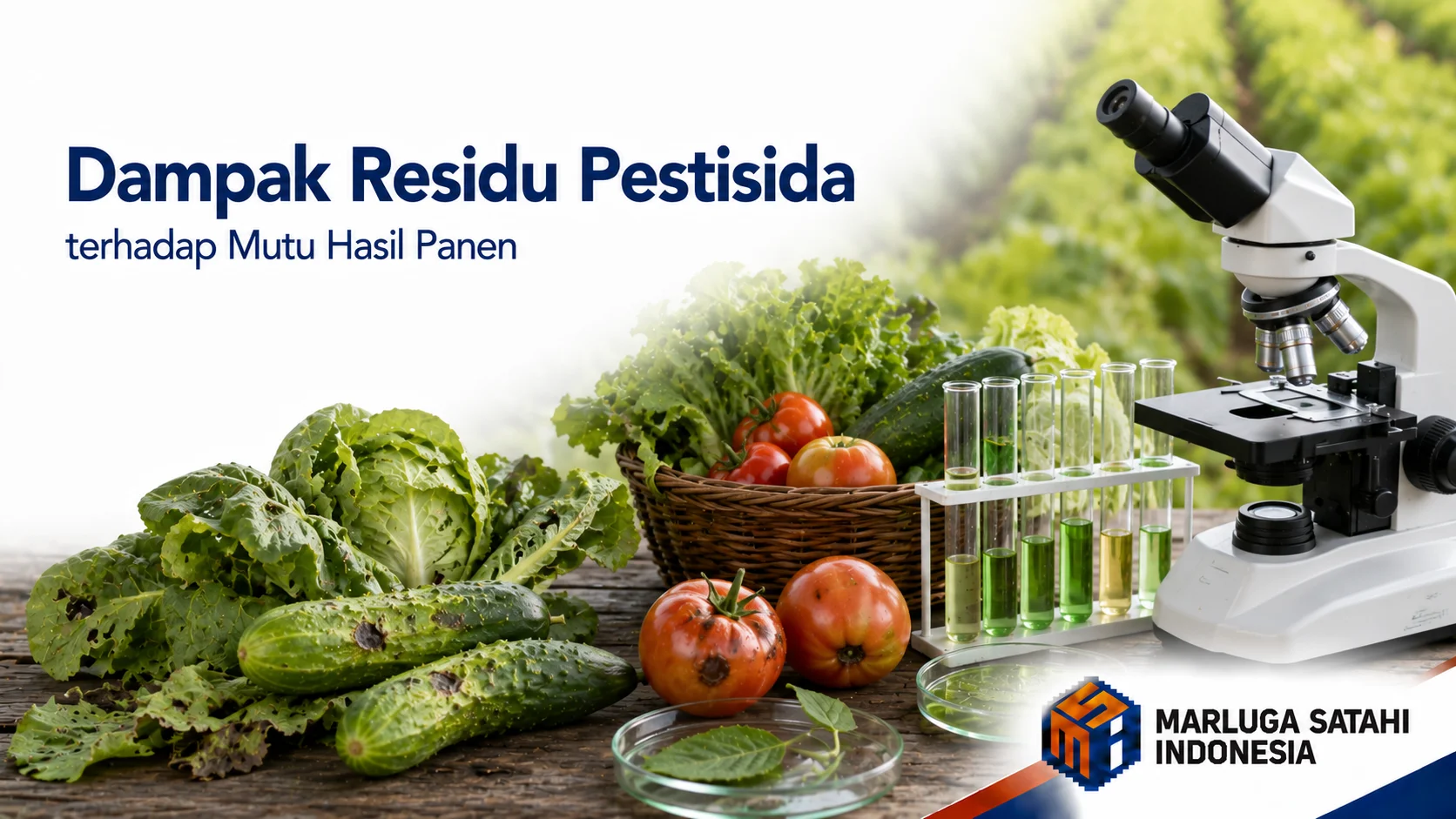 Analisis dampak residu bahan kimia terhadap penurunan kualitas pascapanen dan nilai ekonomi komoditas agribisnis.