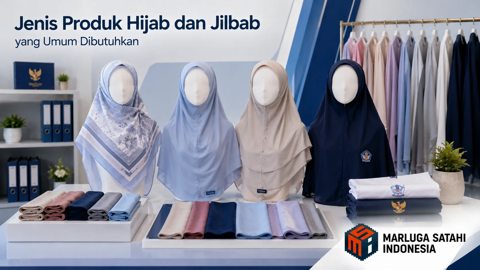 Jenis produk hijab dan jilbab yang umum dibutuhkan untuk pengadaan instansi dan kebutuhan seragam organisasi