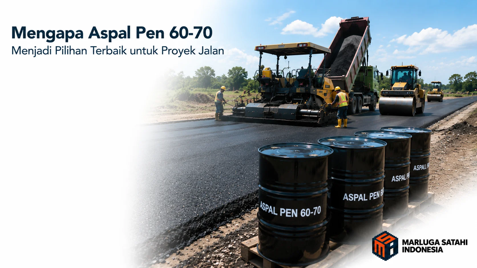 Aspal Pen 60-70 digunakan pada proyek pembangunan jalan berkualitas di Indonesia