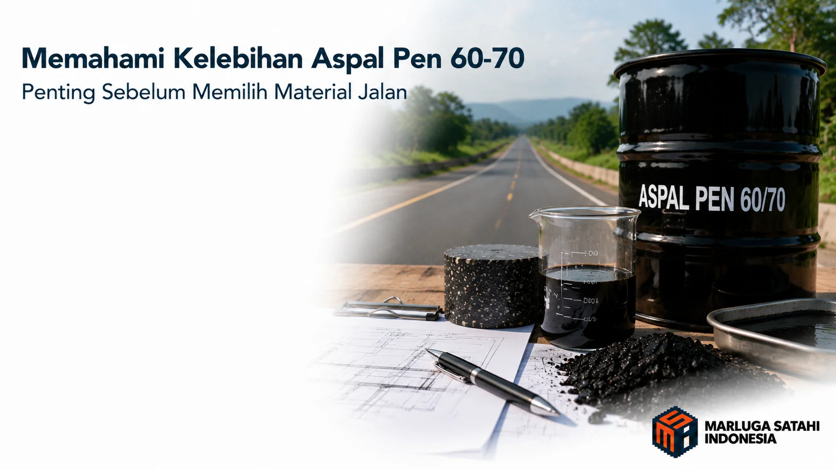 Memahami kelebihan Aspal Pen 60-70 sebelum memilih material konstruksi jalan