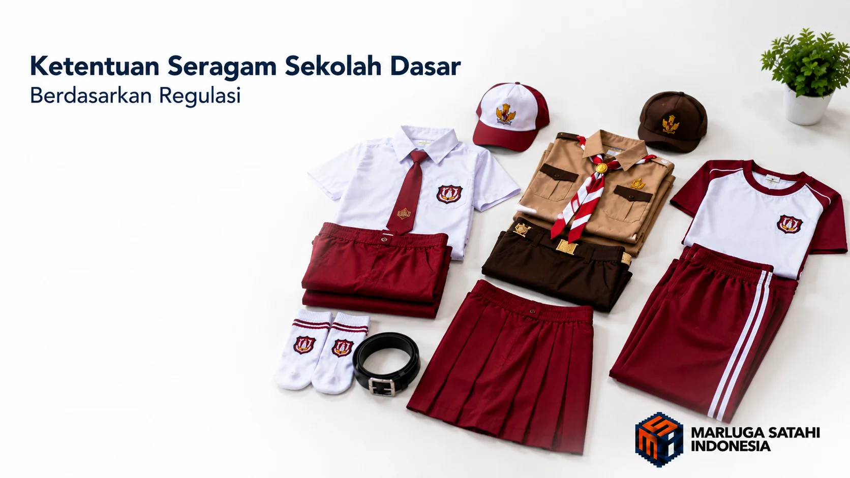 Jenis seragam sekolah dasar sesuai ketentuan pemerintah