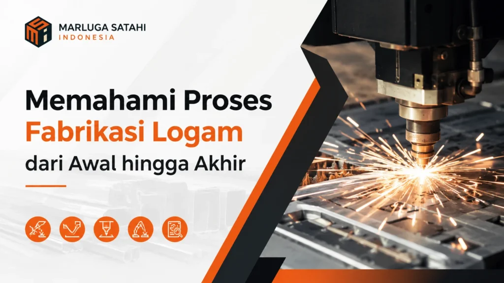 Ilustrasi Gambar Memahami proses fabrikasi logam dari awal hingga akhir pada industri manufaktur