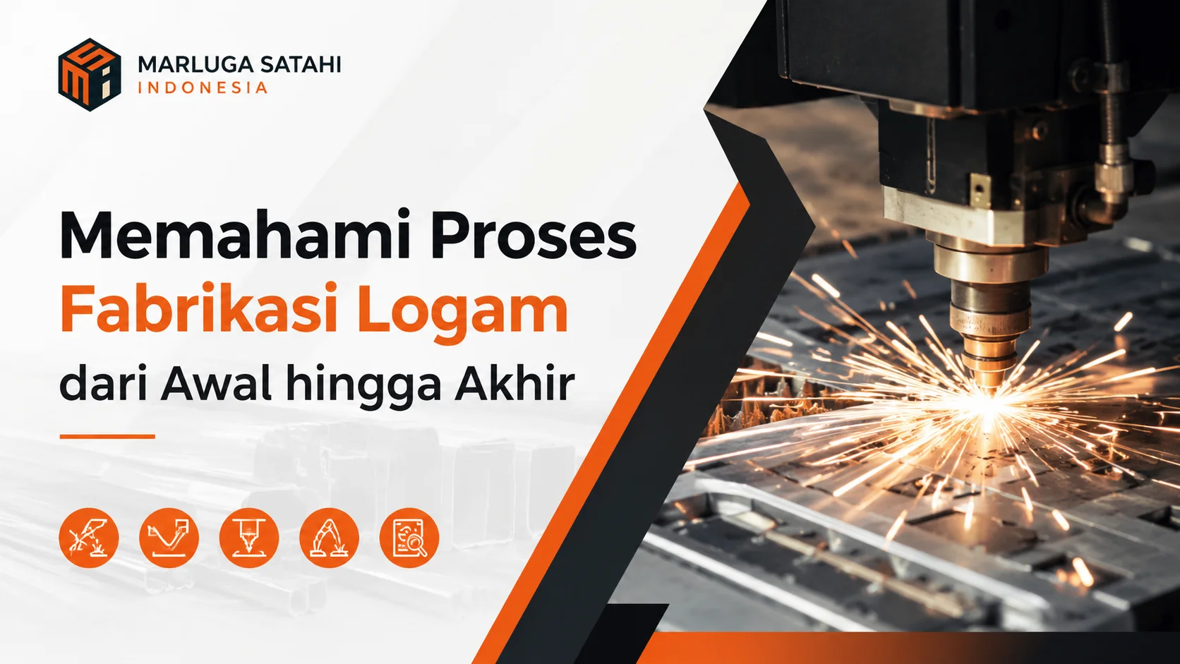 Ilustrasi Gambar Memahami proses fabrikasi logam dari awal hingga akhir pada industri manufaktur