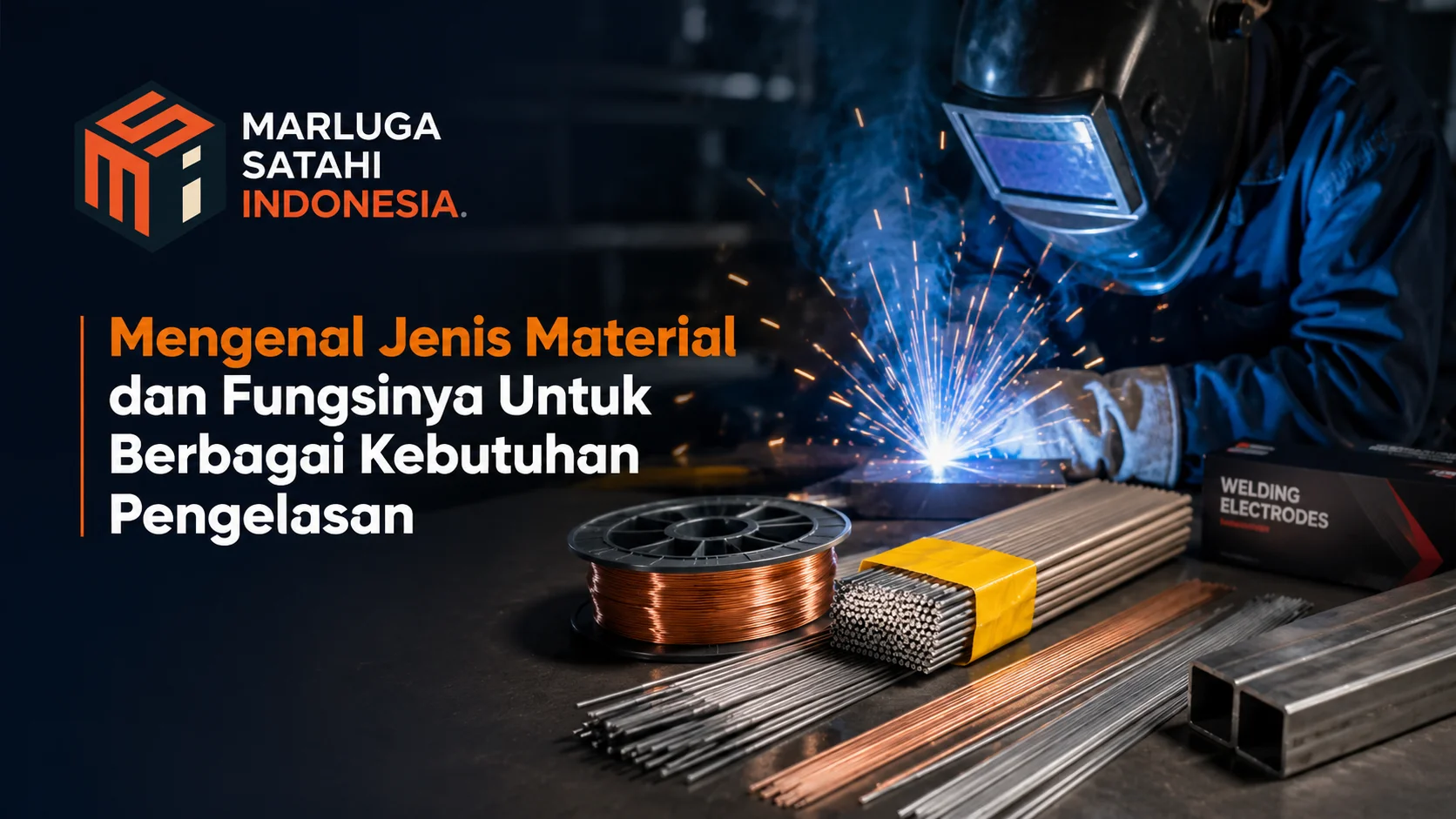 Ilustrasi Gambar Jenis kawat las dan fungsinya untuk berbagai kebutuhan pengelasan
