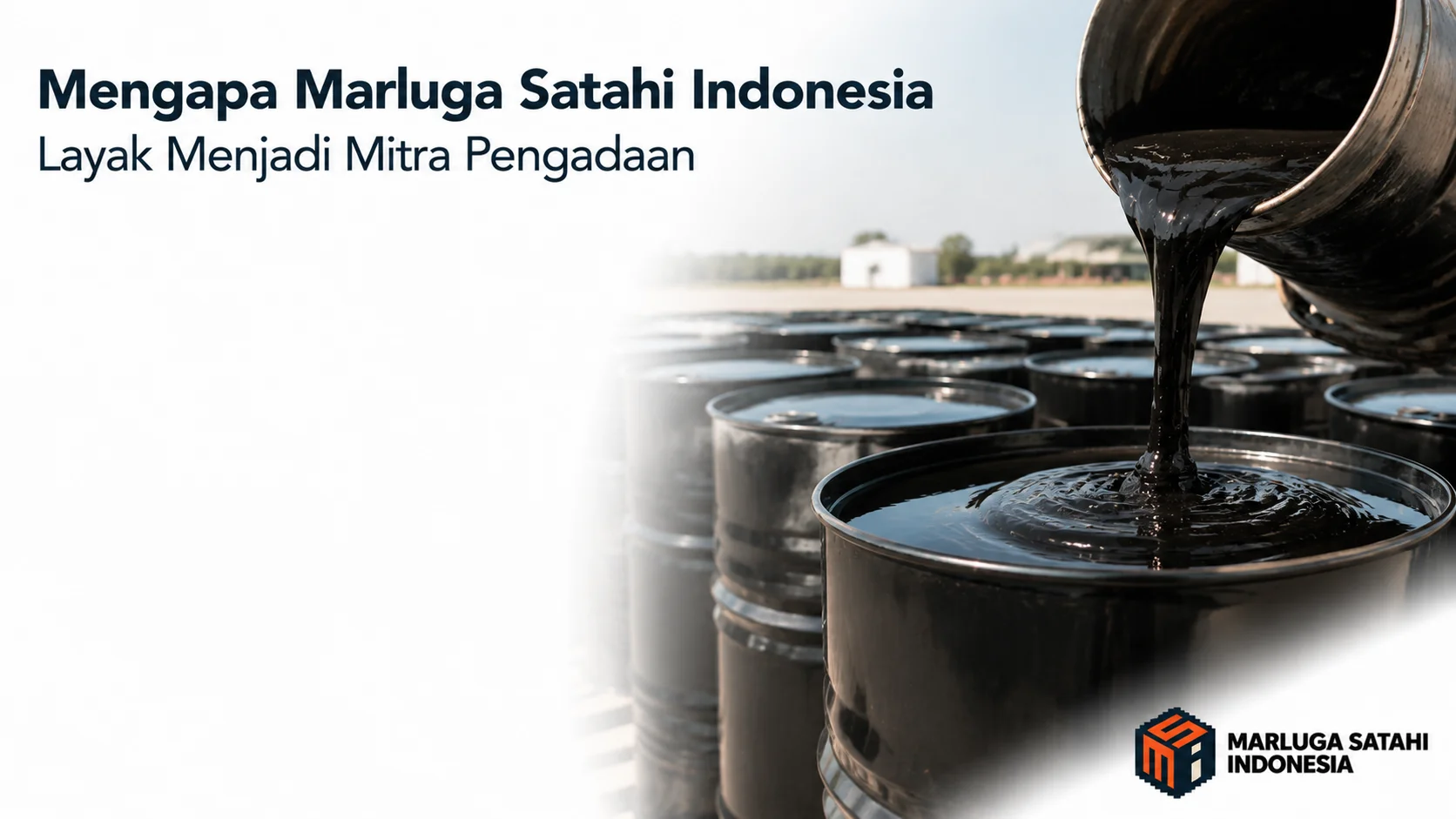 Marluga Satahi Indonesia sebagai penyedia Aspal Pen 60/70 Inaproc terpercaya untuk proyek pemerintah.Marluga Satahi Indonesia hadir sebagai penyedia aspal pen 60-70 inaproc yang mengutamakan kualitas produk, kepastian pasokan, dan pelayanan profesional untuk mendukung berbagai proyek infrastruktur pemerintah.