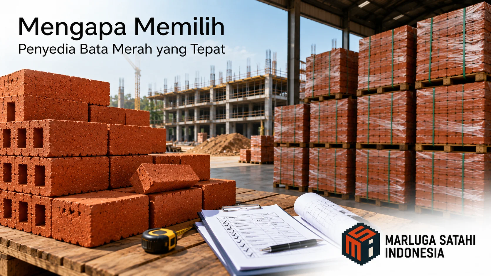 Cara memilih penyedia bata merah untuk proyek konstruksi.