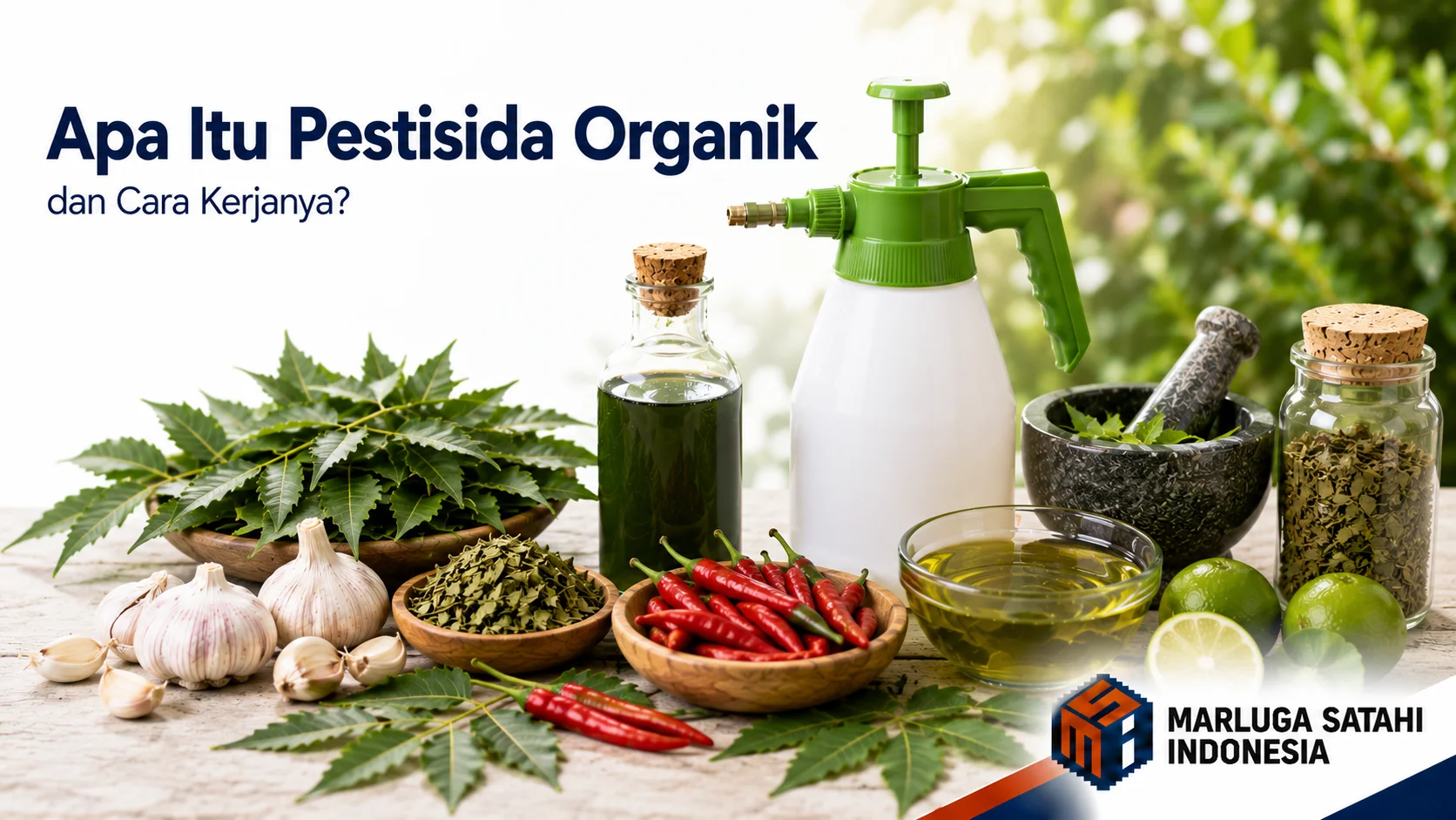 Langkah praktis menyemprotkan larutan pestisida alami ke bagian bawah daun untuk mengatasi hama kutu kebul secara organik.