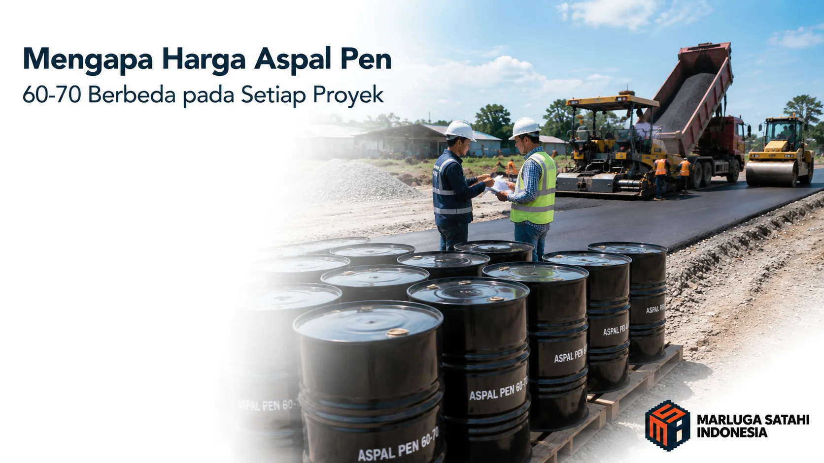 Faktor yang memengaruhi harga Aspal Pen 60-70 pada proyek jalan berdasarkan volume dan kebutuhan proyek