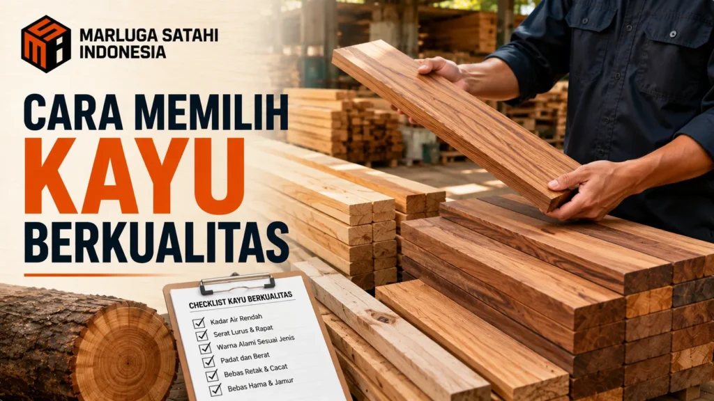 Cara Memilih Kayu Berkualitas untuk konstruksi, furnitur, dan kebutuhan industri dengan material kayu berkualitas.
