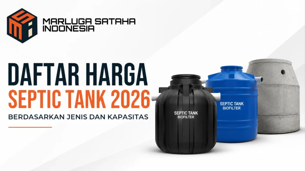 Daftar Harga Septic Tank 2026 berdasarkan jenis dan kapasitas