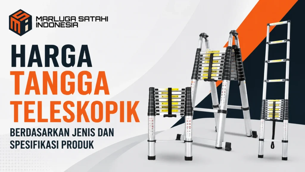 Harga tangga teleskopik berdasarkan jenis dan spesifikasi produk aluminium
