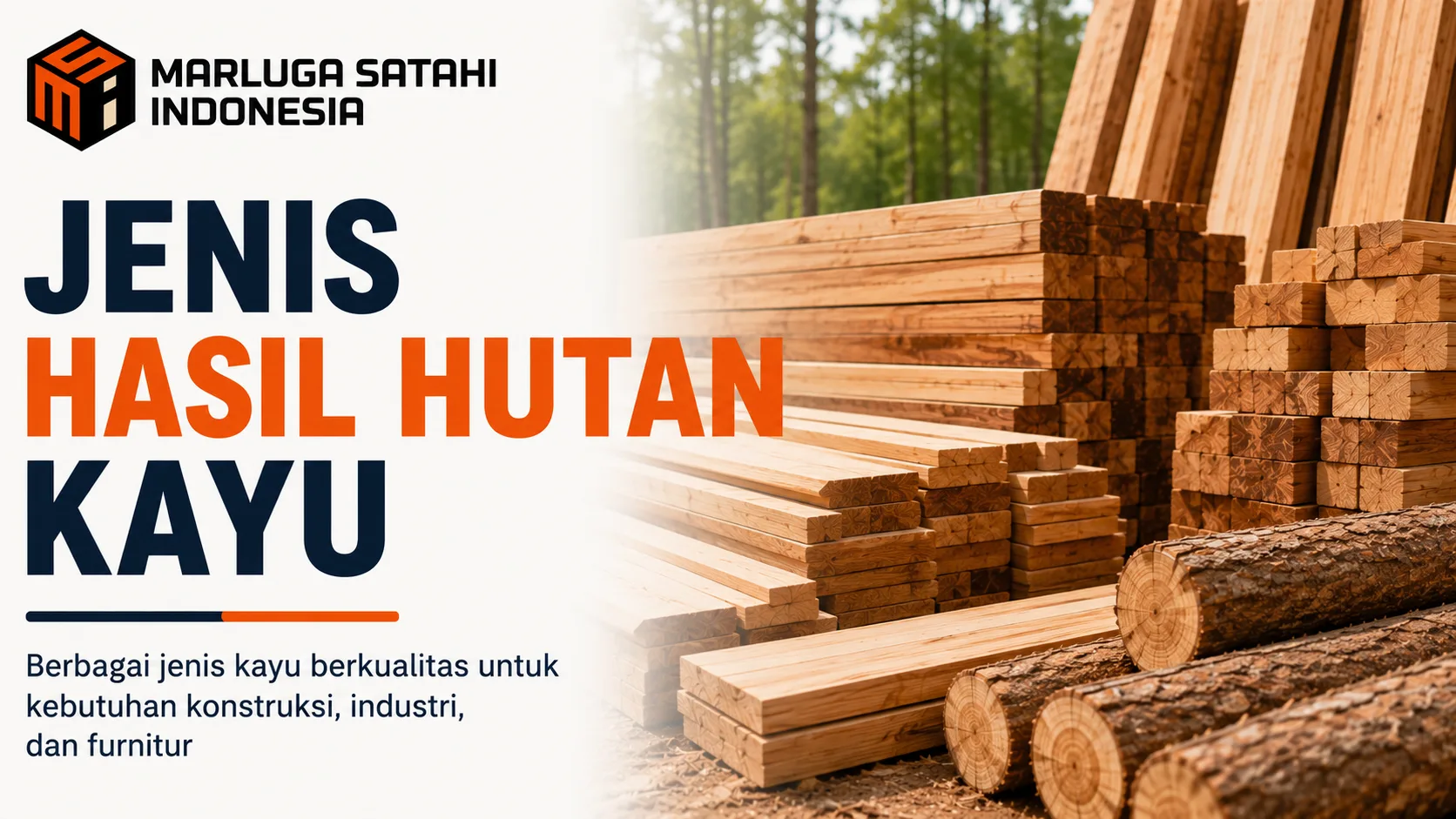 Jenis Hasil Hutan Kayu berkualitas untuk kebutuhan konstruksi, industri, dan furnitur