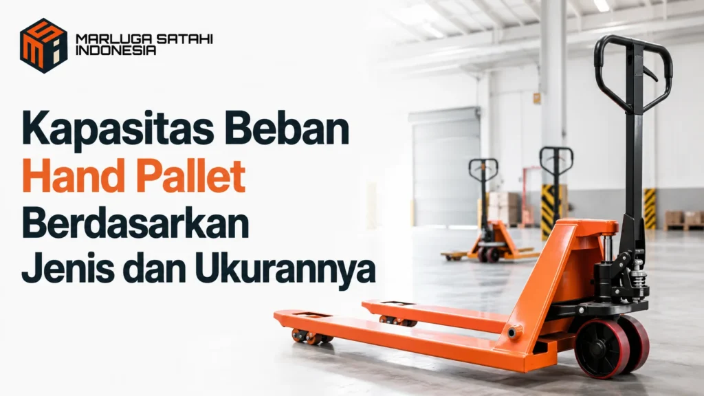 Kapasitas beban hand pallet berdasarkan jenis dan ukurannya