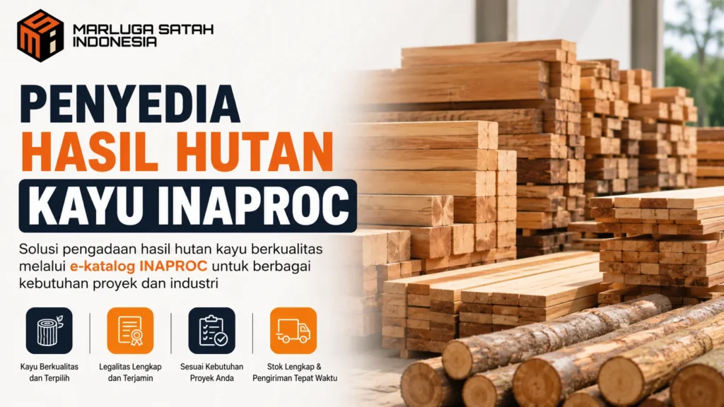Penyedia Hasil Hutan Kayu Inaproc untuk kebutuhan pengadaan kayu berkualitas melalui e-Katalog pemerintah
