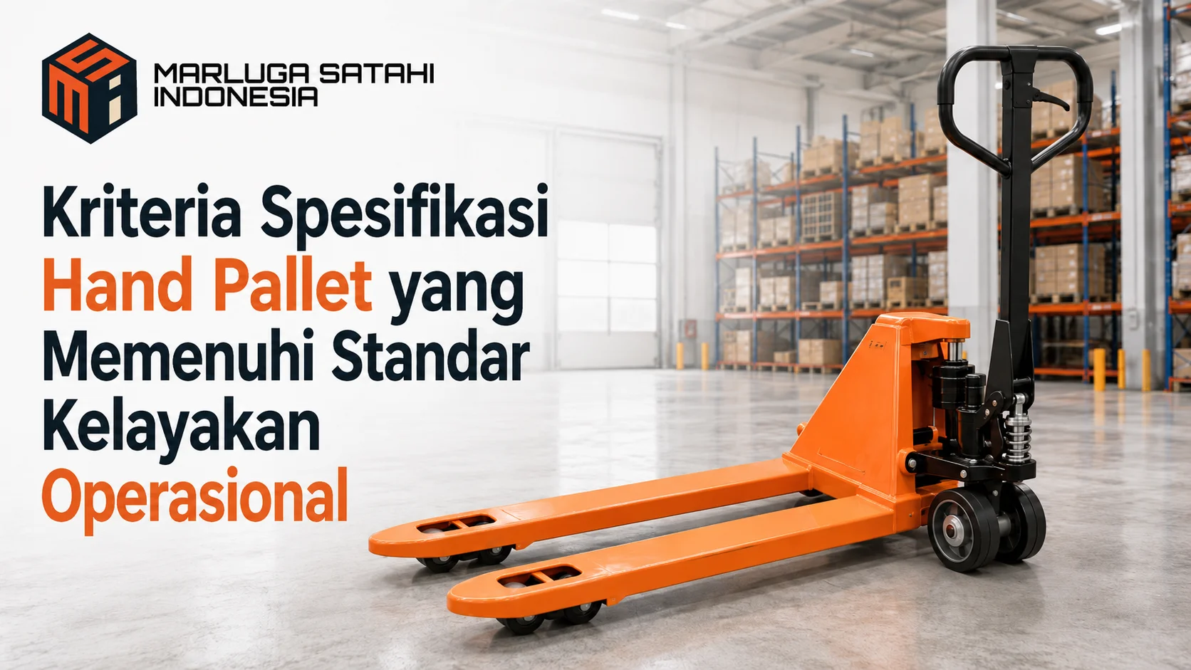 Spesifikasi hand pallet yang memenuhi standar kelayakan operasional