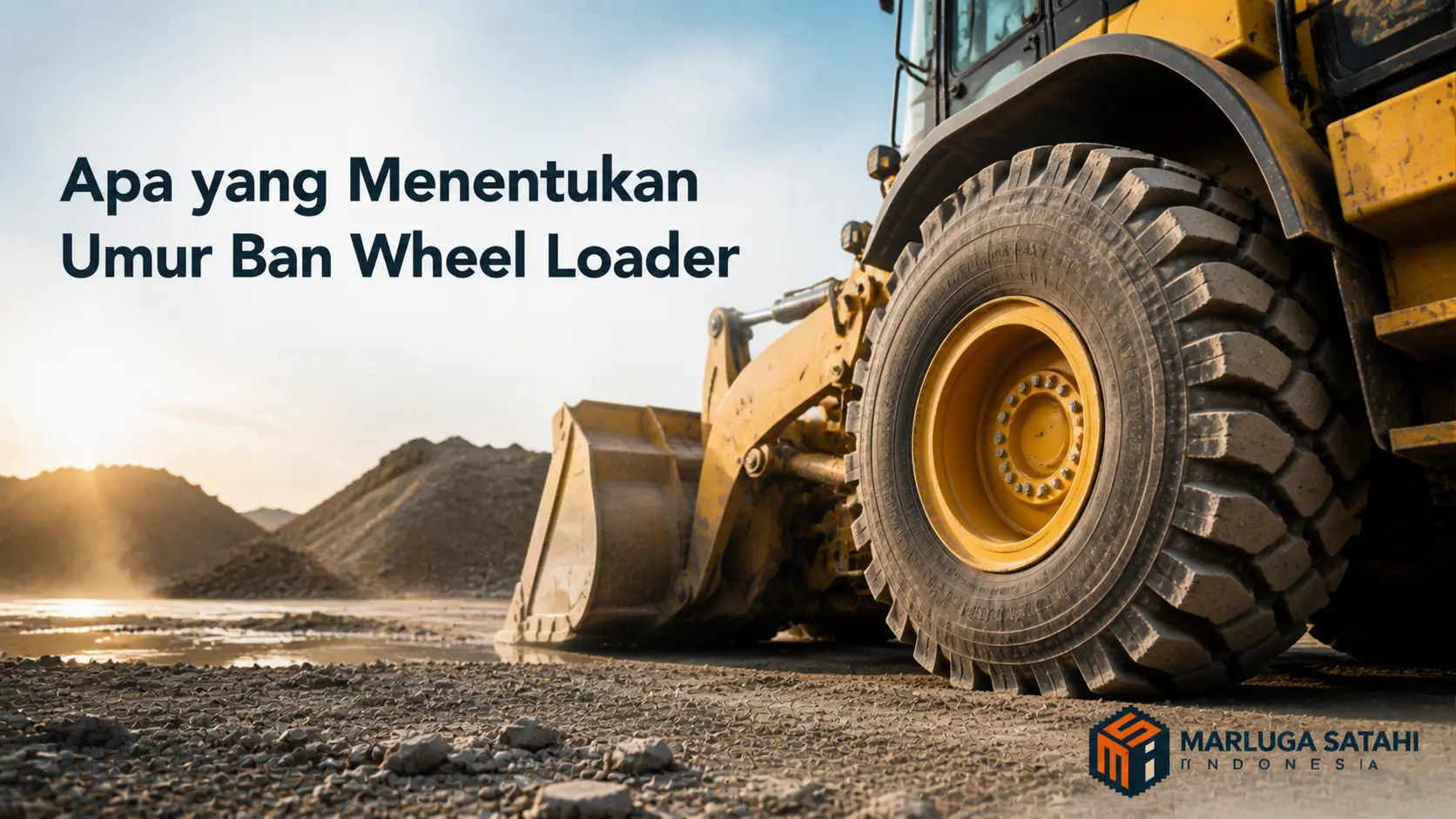 Faktor yang memengaruhi umur ban wheel loader berdasarkan tekanan, beban, medan kerja, dan perawatan alat berat