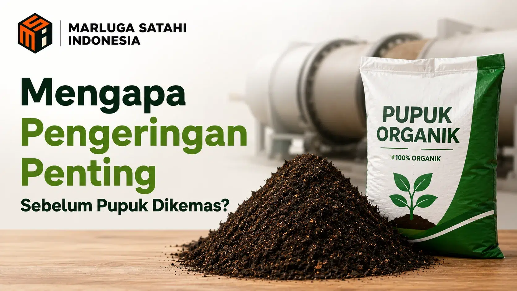 Vendor alat berat dinas PUPR untuk mendukung proses pengeringan pupuk organik sebelum dikemas