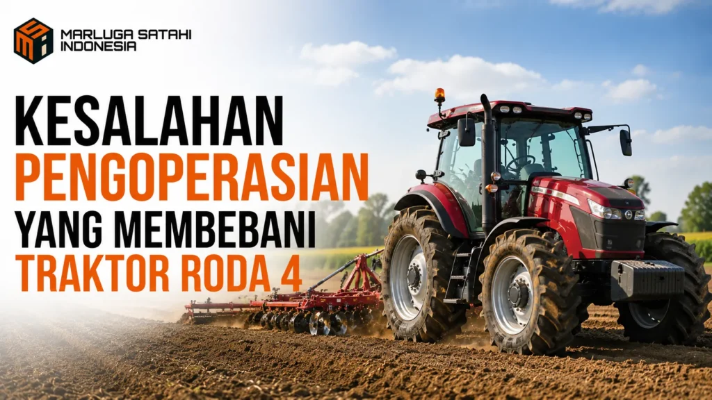 Vendor alat berat dinas PUPR untuk traktor roda 4 dan pengoperasiannya