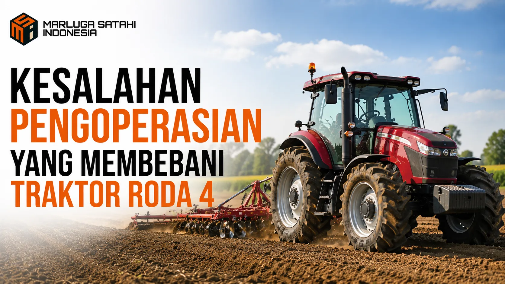 Vendor alat berat dinas PUPR untuk traktor roda 4 dan pengoperasiannya