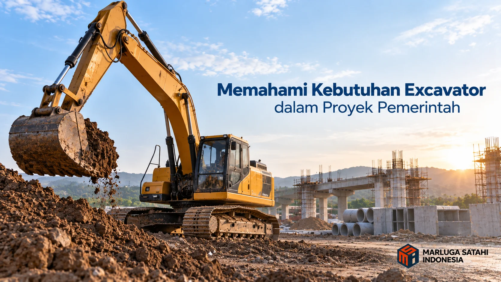 Excavator untuk kebutuhan proyek pemerintah