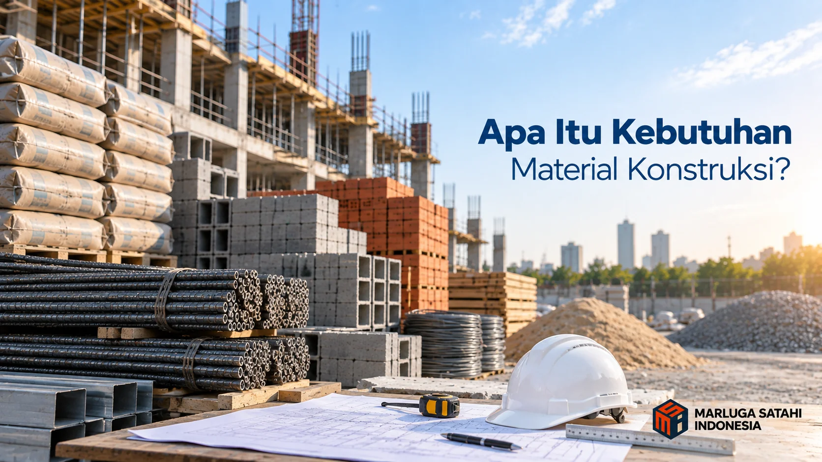 Kebutuhan material konstruksi untuk mendukung proyek