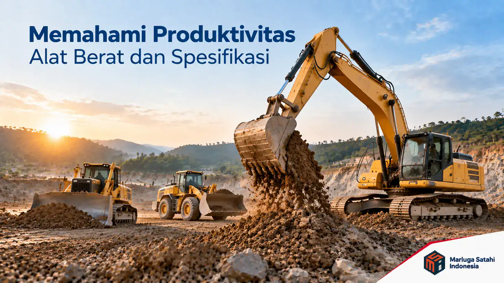 Memahami produktivitas alat berat excavator bulldozer dan wheel loader berdasarkan spesifikasi proyek konstruksi