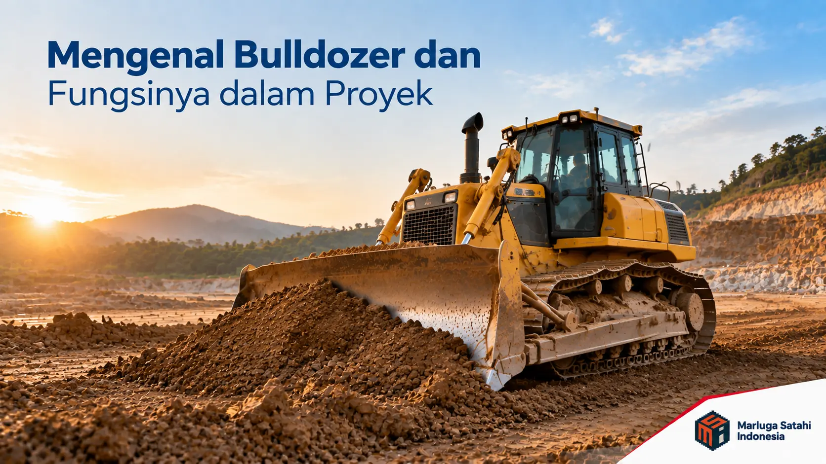 Mengenal bulldozer dan fungsinya dalam proyek konstruksi untuk pekerjaan pemerataan lahan