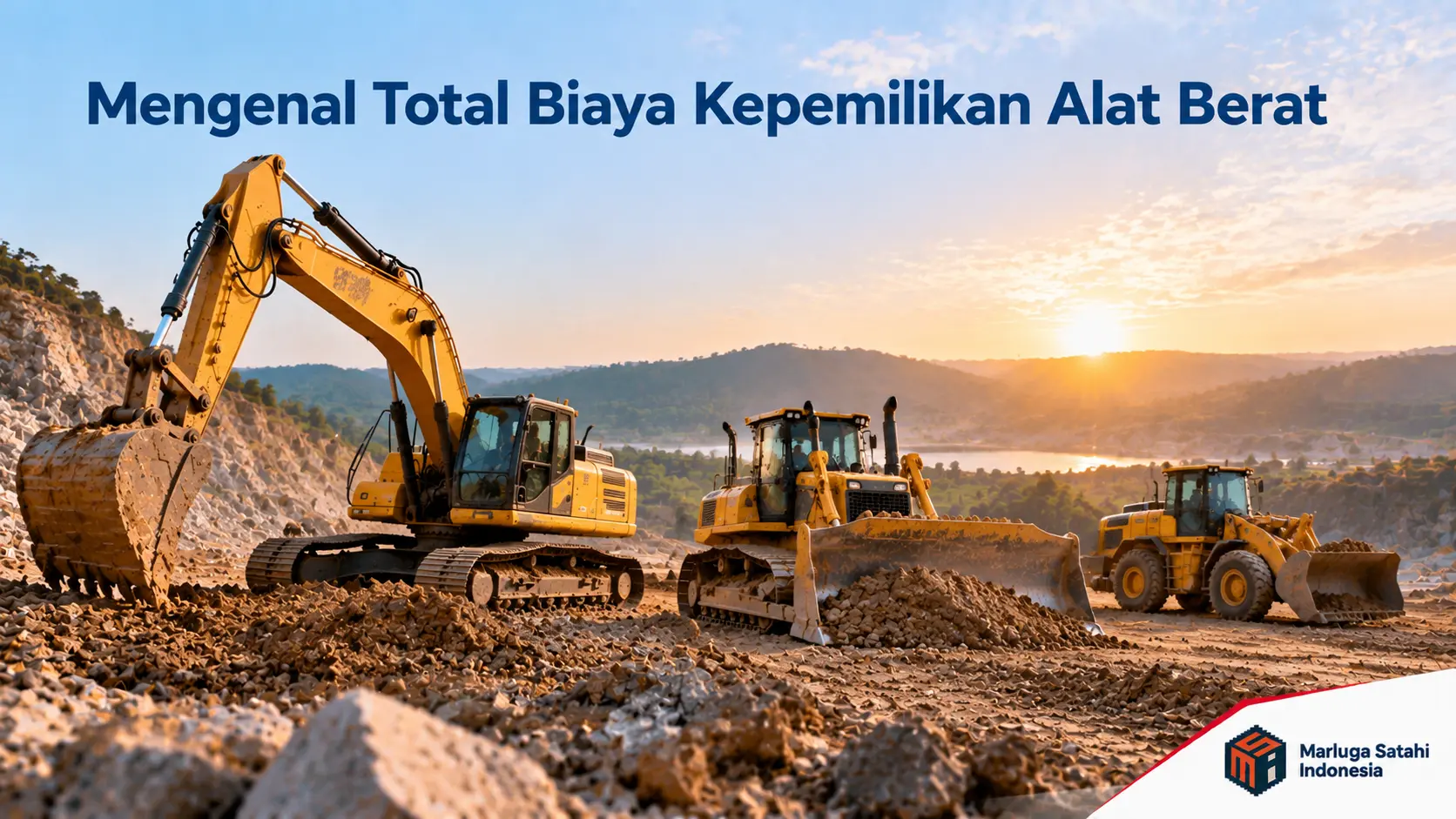 Mengenal total biaya kepemilikan alat berat excavator bulldozer dan wheel loader untuk proyek konstruksi