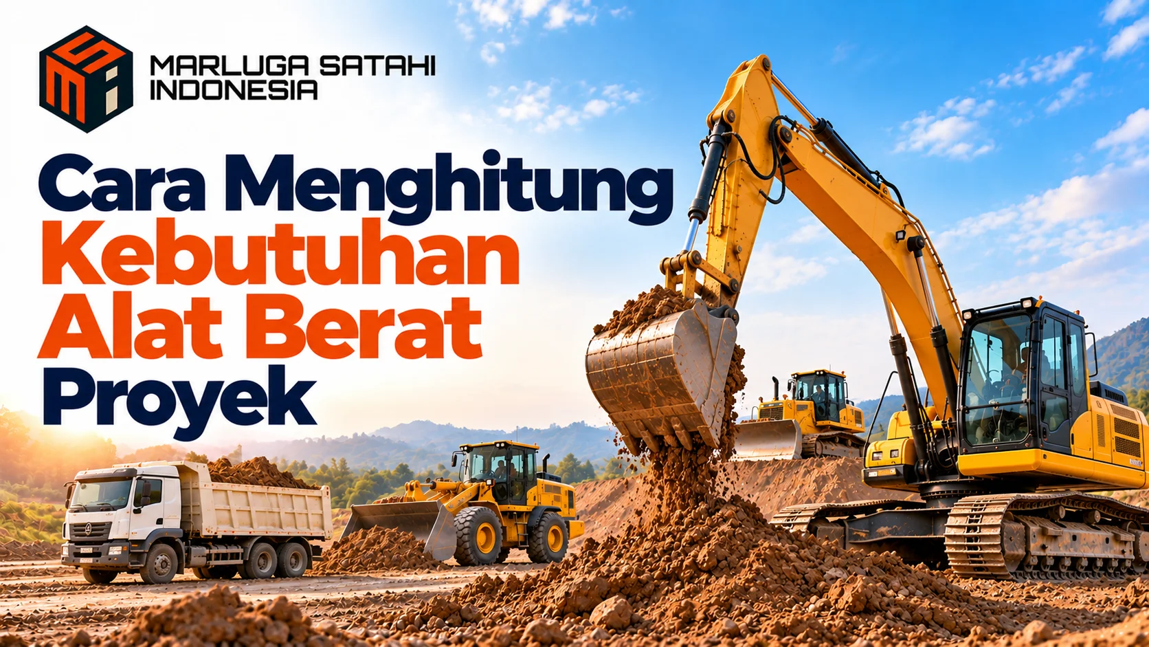 Pengadaan alat berat konstruksi untuk mendukung pekerjaan galian, pemindahan material, dan pembangunan infrastruktur pemerintah.