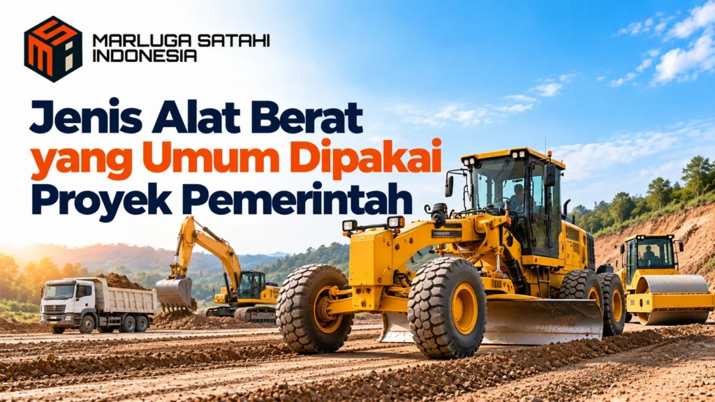 Pengadaan motor grader daerah untuk pekerjaan perataan jalan pada proyek infrastruktur pemerintah.