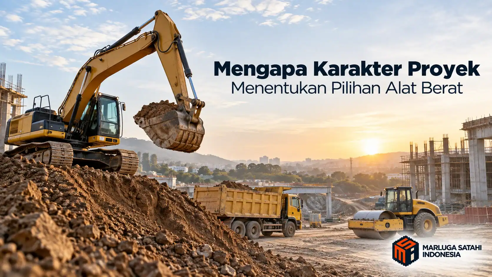 Karakter proyek menentukan pilihan alat berat