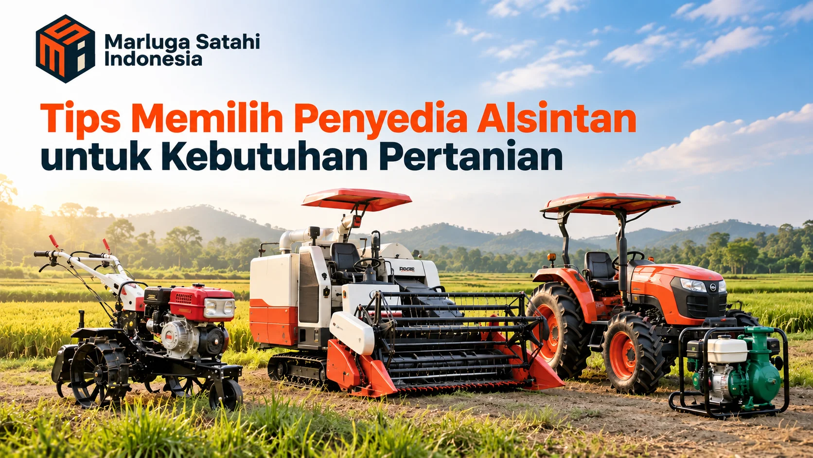 Pengadaan alsintan dinas pertanian untuk memenuhi kebutuhan alat dan mesin pertanian pemerintah daerah.