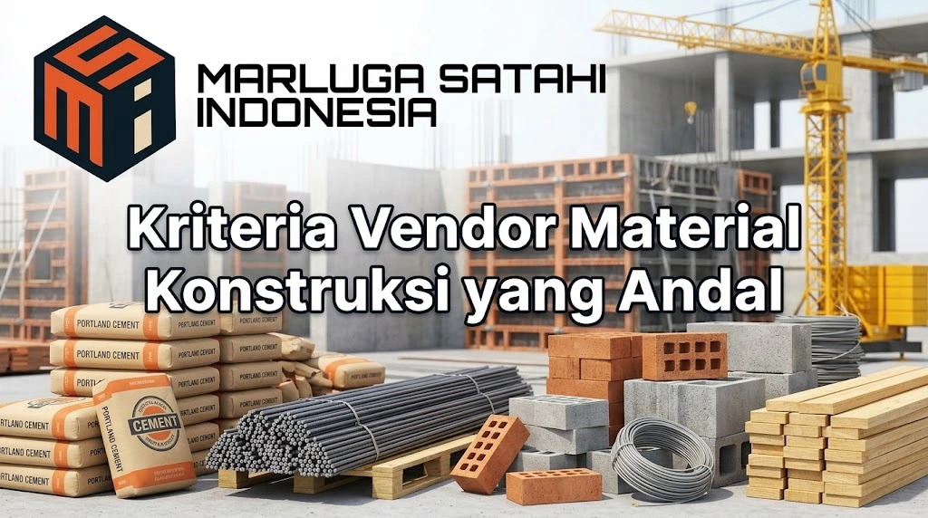 Kriteria vendor material konstruksi yang andal dari PT Marluga Satahi Indonesia