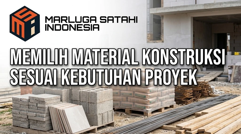Pilihan material proyek berkualitas dari vendor pengadaan material konstruksi Marluga Satahi Indonesia