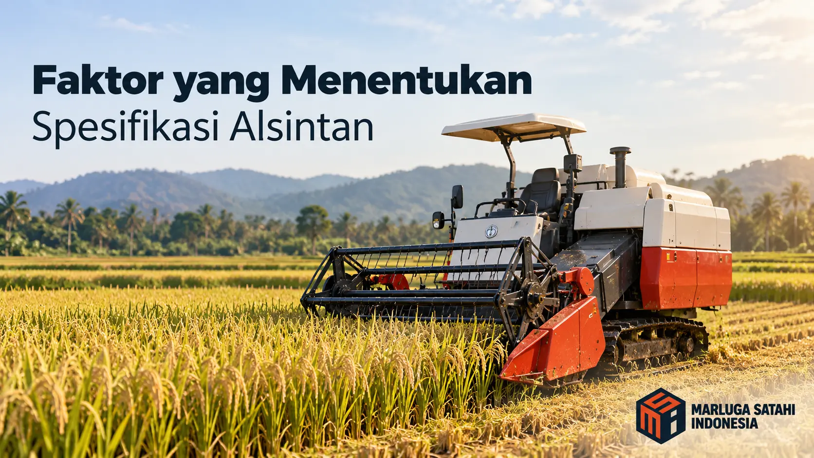 Faktor-faktor yang Menentukan Spesifikasi Alsintan dengan mesin pemanen gabungan di sawah