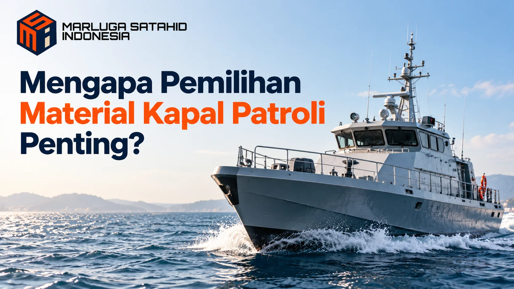 Pengadaan kapal patroli fiberglass untuk mendukung operasional pengawasan laut dengan material kapal yang berkualitas.