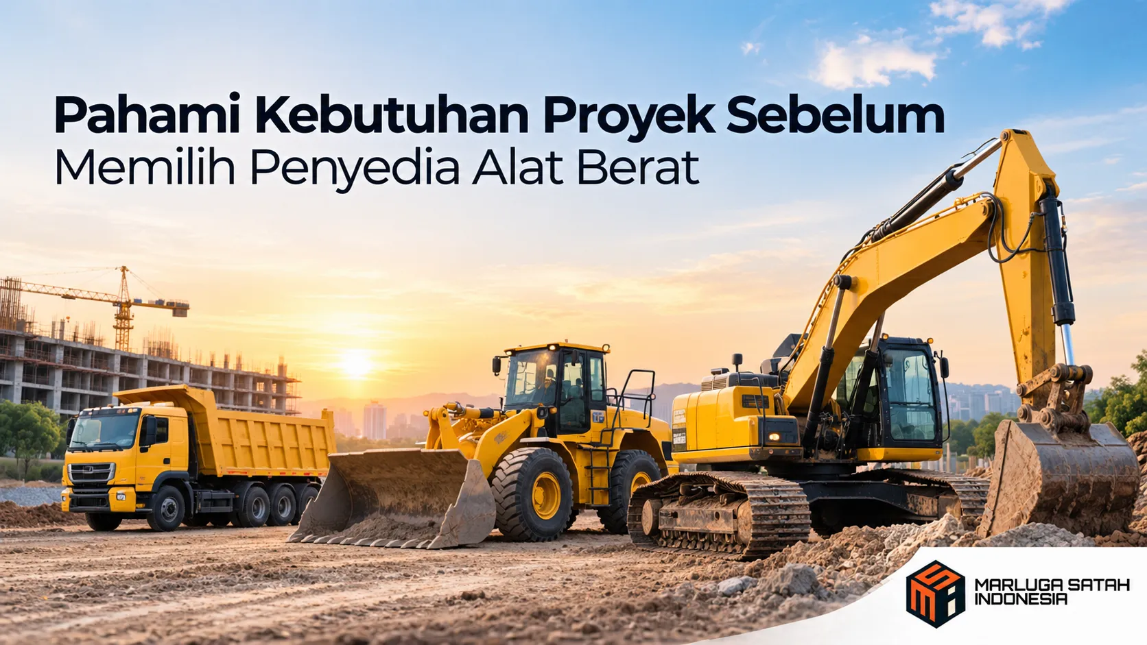 Tips memilih penyedia alat berat untuk proyek